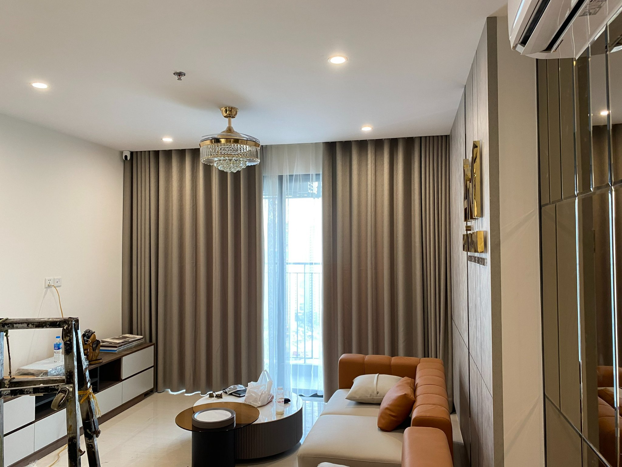 rèm vải một màu 09