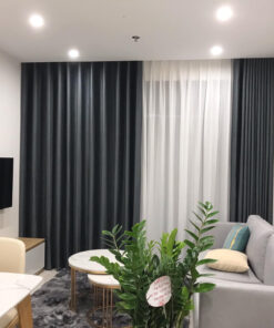 rèm vải một màu