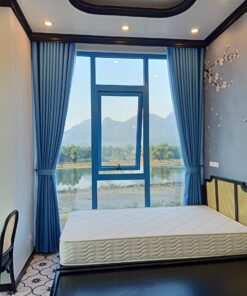 Mẫu Rèm Màu Xanh