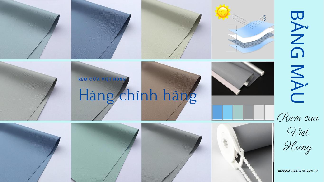 Bảng màu rèm cuốn