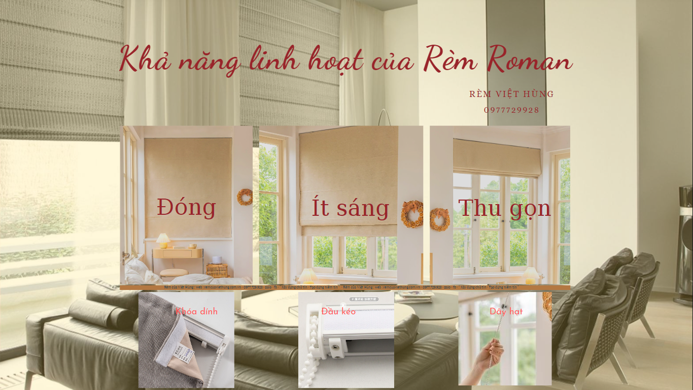Mẫu rèm roman cản nắng Mẫu rèm roman cản nắng