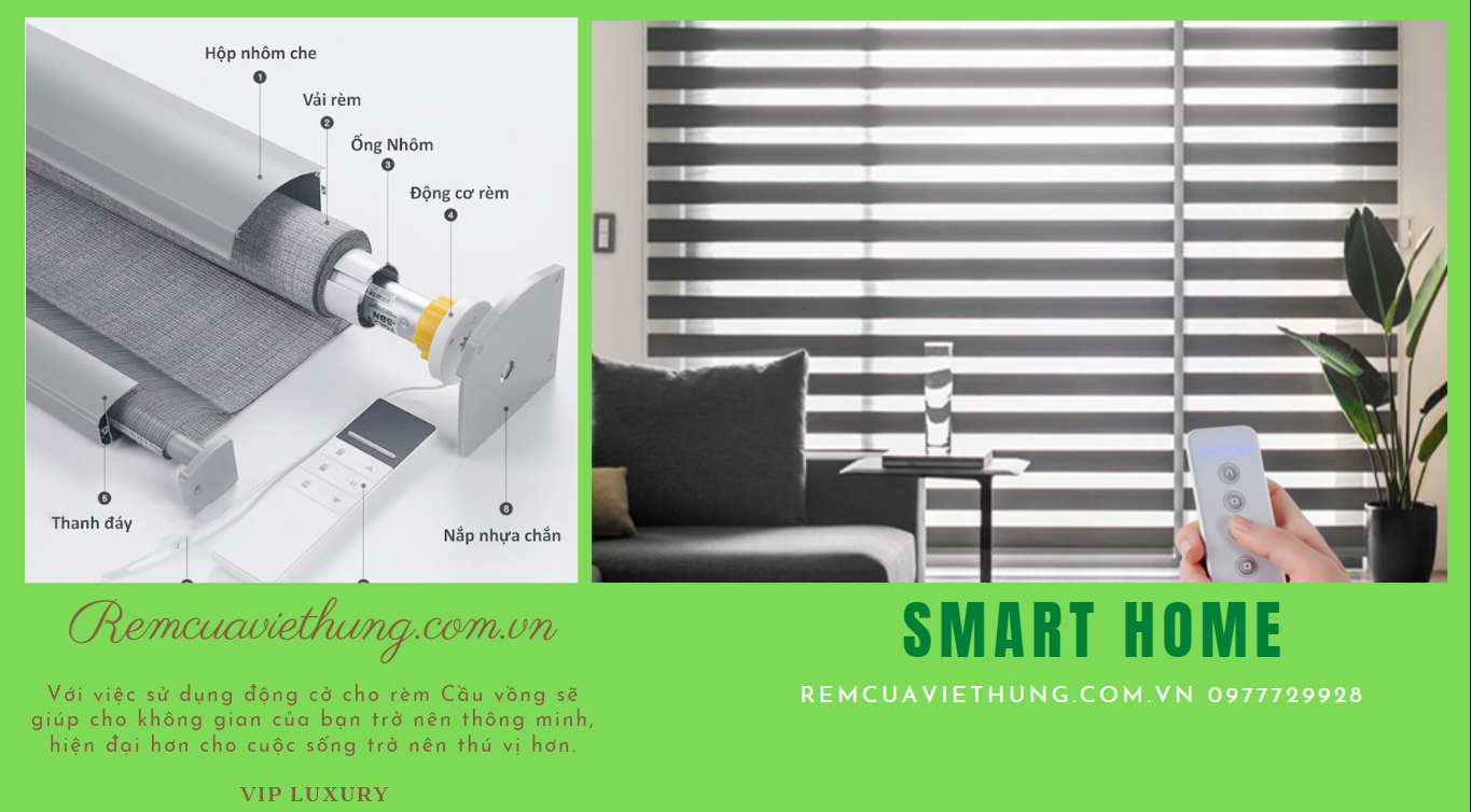 động cơ rèm cuốn cầu vồng