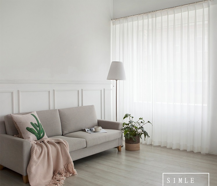 Mẫu rèm voan trơn