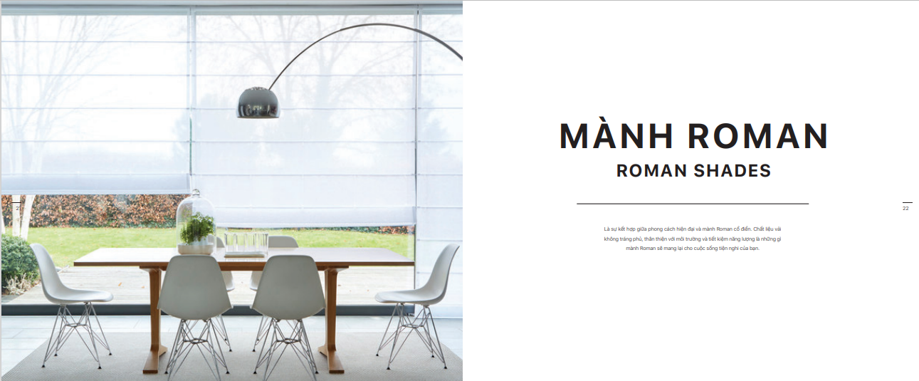 rèm roman Hàn Quốc